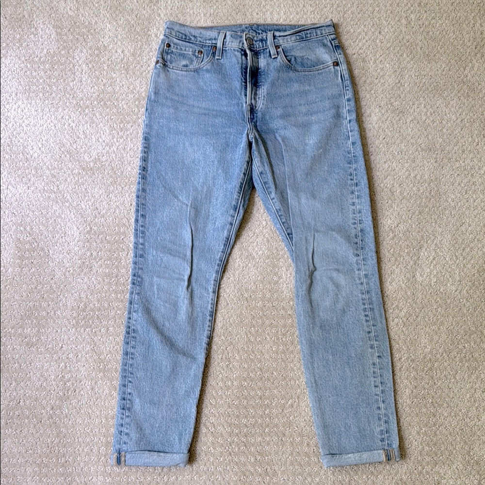 Levi's | Premium 99% Cotton Blue Jeans with Button Fly 501S | Size W 27 x L 30